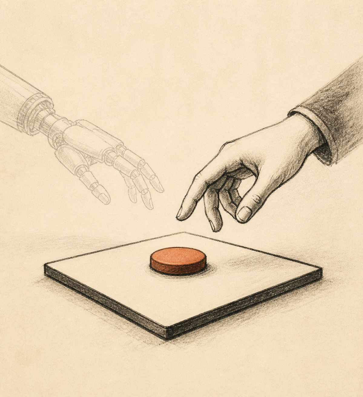 The button was made for a hand